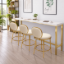 Picture of Éloise Bar Stool – Gold Frame with Padded Backrest