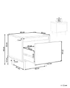 Novea – Natural Wood Bedside Table with Hidden Drawer