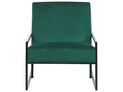 صورة كرسي ڤيونا بذراعين – تصميم أنيق بإطار أسود وتنجيد فاخر