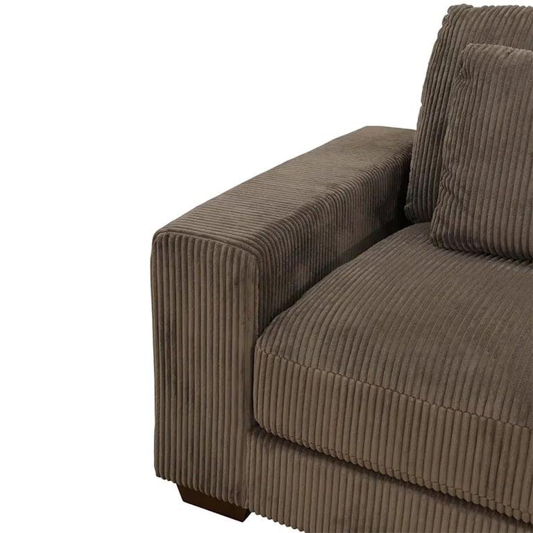 Picture of Veloro U-Shaped Sectional Sofa –  Natural Wood Base