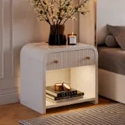Lunaro Bedside Table – Natural Wood