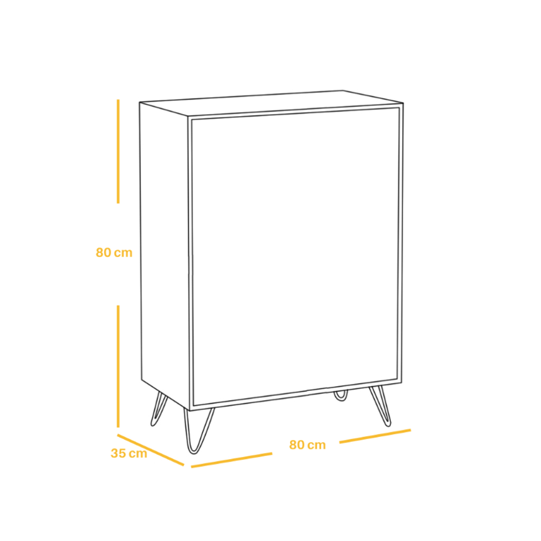 Mavero – Natural Wood Coffee Corner Cabinet