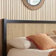 Picture of Aurélien Natural Wood Bed – Woven Headboard