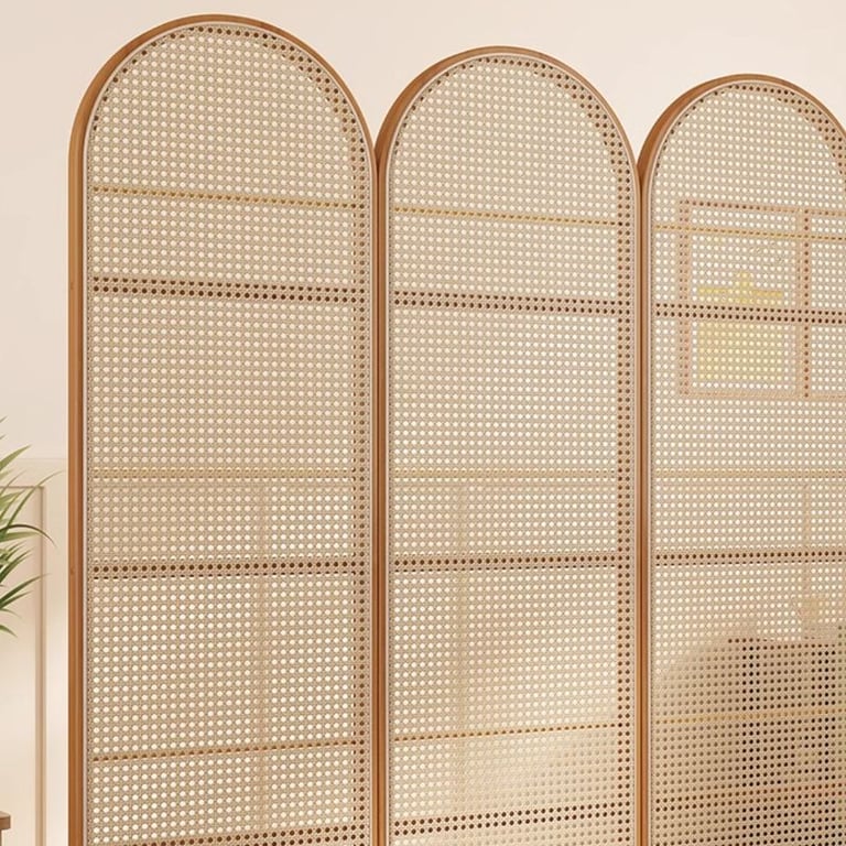 Avena Wooden Room Divider – Natural Woven Design