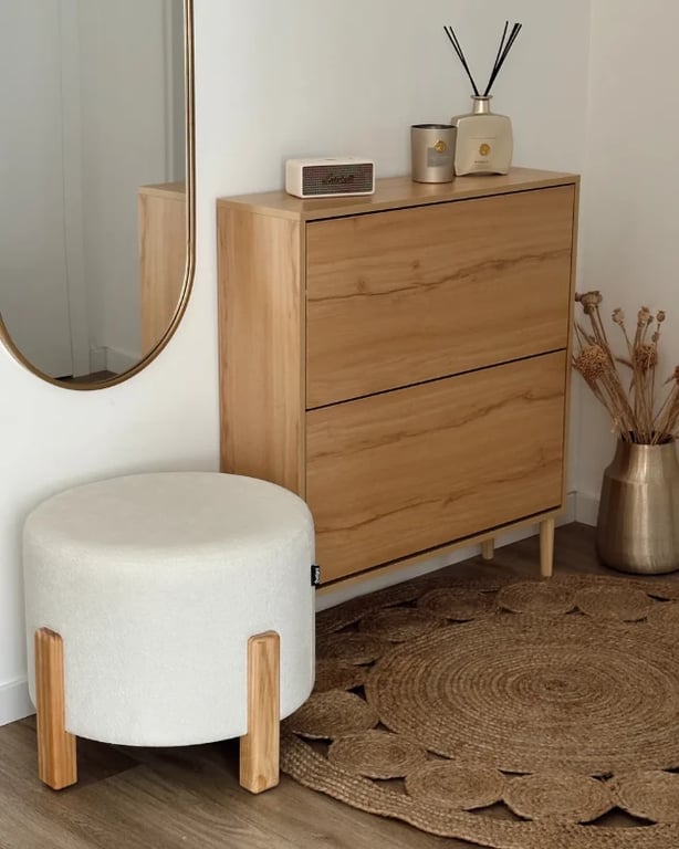 Picture of Ottoman  Azur - Natural wood