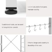 SogesPower 3-Tier Baker Rack Multi-layers Kitchen Rack Microwave Stand