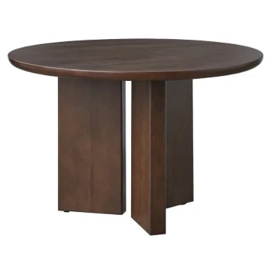 Calma Round Dining Set – Natural Wood