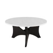 Wilmer  Mid Century 3-Leg Round Coffee Table