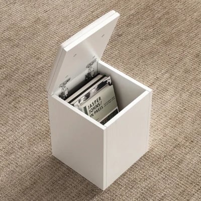 صورة لاندرو طاولة قهوة خشب طبيعي مع أدراج