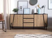 Aldera Sideboard with Drawers – Modern Design in Natural Wood