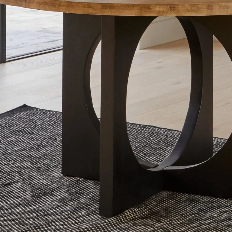 Picture of Maven Round Dining Table – Natural Wood