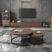 Picture of Fero Modern Natural Wood Coffee Table - 2 pieces