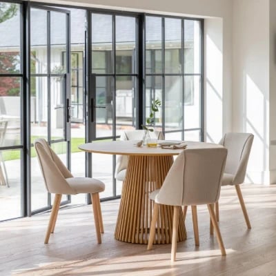 Picture of Nara Round Dining Table – Natural Wood
