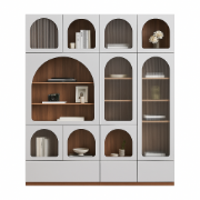 صورة خزانة الكتب مورا مع أرفف و أدراج - خشب طبيعى.