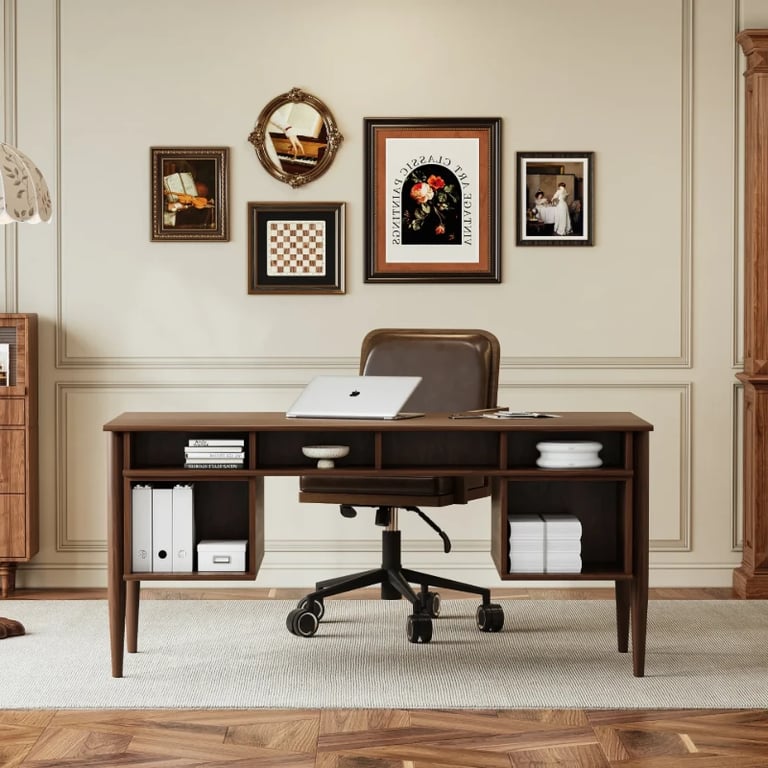 Lorianno – Elegant Natural Wood Desk