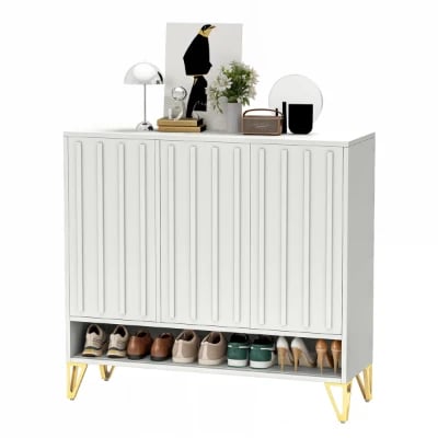 Blanchette – Modern Natural Wood Shoe Cabinet
