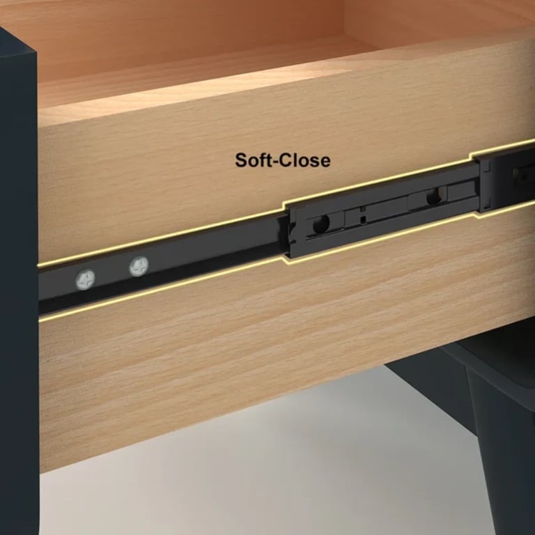 صورة سولو - طاولة غرفة نوم حديثة - 2 درج