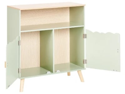 LuneBox Kids Natural wood Cabinet.