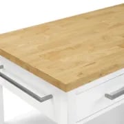 Flury Small Kitchen Island with storage