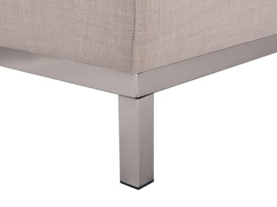 Picture of Mora Right-Hand L-Shaped Sofa with Ottoman – Natural Wood Base