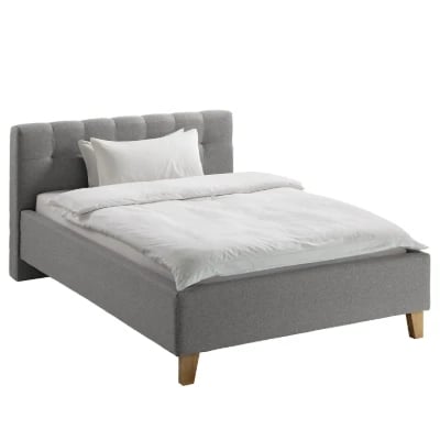 Picture of Nora Tufted Natural wood Bed