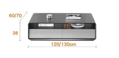 Picture of Helenville Modern Natural Wood Coffee Table - 4 drawers