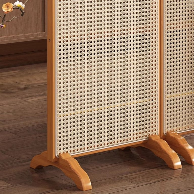 Avena Wooden Room Divider – Natural Woven Design