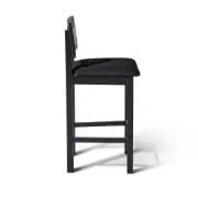Picture of Rivano -Rattan Bar Dining Chair -Black Natural Wood Frame