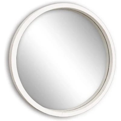 Eberlein Round Wood Wall Mirror