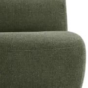 Picture of Fleuron Curved Accent Chair - Natural Wood.