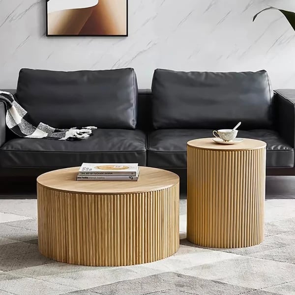 Picture of Ravilo Natural Wood Coffee Table Set