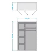 صورة دولاب حديث خشب طبيعي - ألاسكا