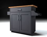 Cristi Kitchen Cart with Locking Wheels