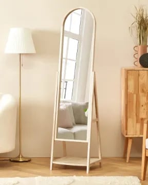 Picture of Vérité Floor Mirror- Natural Wood.