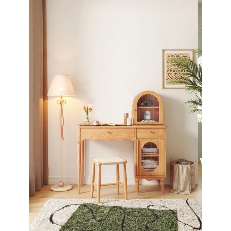 صورة منضدة مكياج حديث مع سطح زجاجي-چيسواي