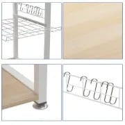 Slushy Rolling Kitchen Island with Metal Frame