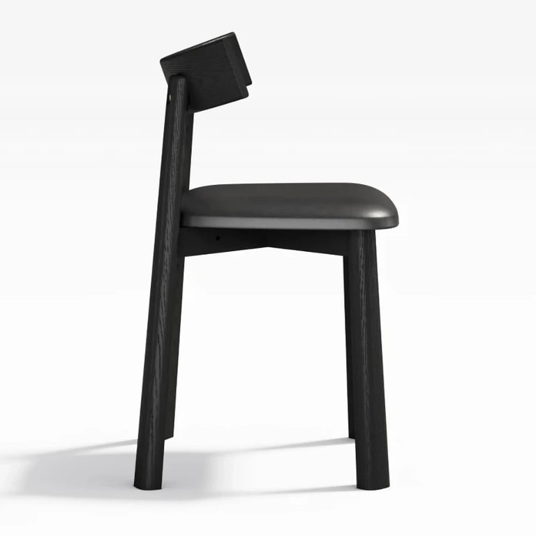 Picture of Kairo Noir Dining Chair – Painted Elegance in Natural Wood