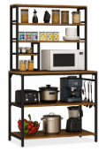 Picture of Stalli Kitchen Microwave Stand with Storage Shelves