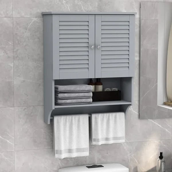 Picture of Jevara Natural wood Bathroom Cabinet