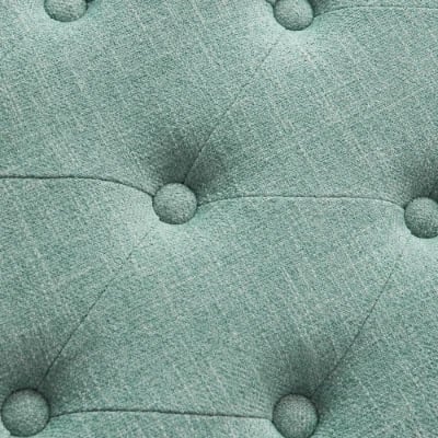 صورة ميلو – مقعد أحذية من الخشب الطبيعي مع بطانة قماش