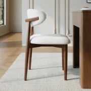 Picture of Elio Curved Back Dining Chair – Elegant Form with Treated Natural Wood