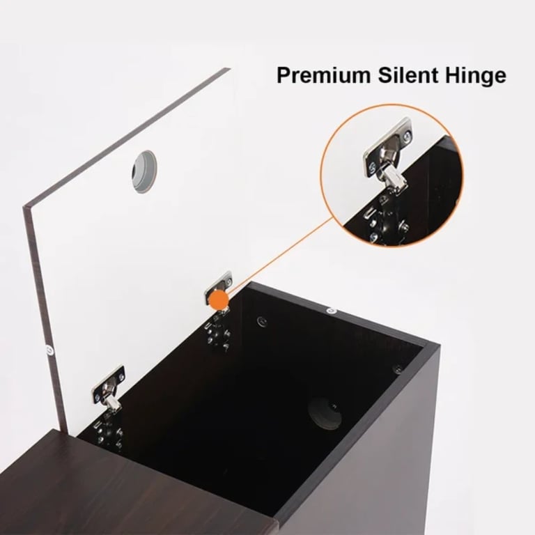 Picture of Monumo Natural Wood Side table  - 2 drawers