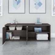 Picture of Lowarzo White and Wooden storage cabinet