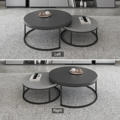 Picture of Fero Modern Natural Wood Coffee Table - 2 pieces