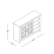 Gray Abbie-May 16 Pair Shoe Storage Cabinet