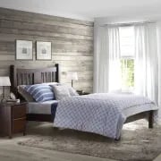 Picture of Alder Natural Wood King Bed – classical design