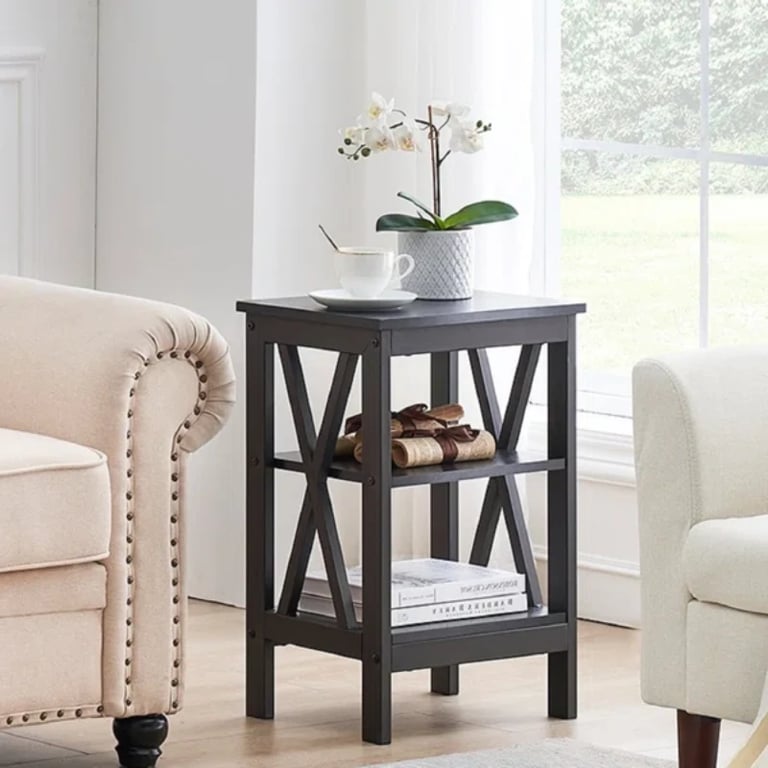 صورة طاولة جانبية خشب طبيعي -مونامور