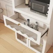 Picture of Azha White small Sideboard - Natural wood