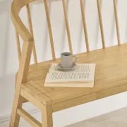 صورة مقعد إلستا من الخشب الطبيعي