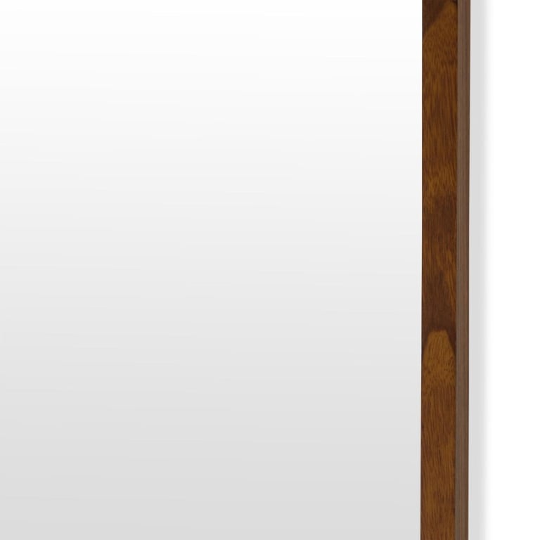 Brown Rectangle Wood Leaner Mirror 